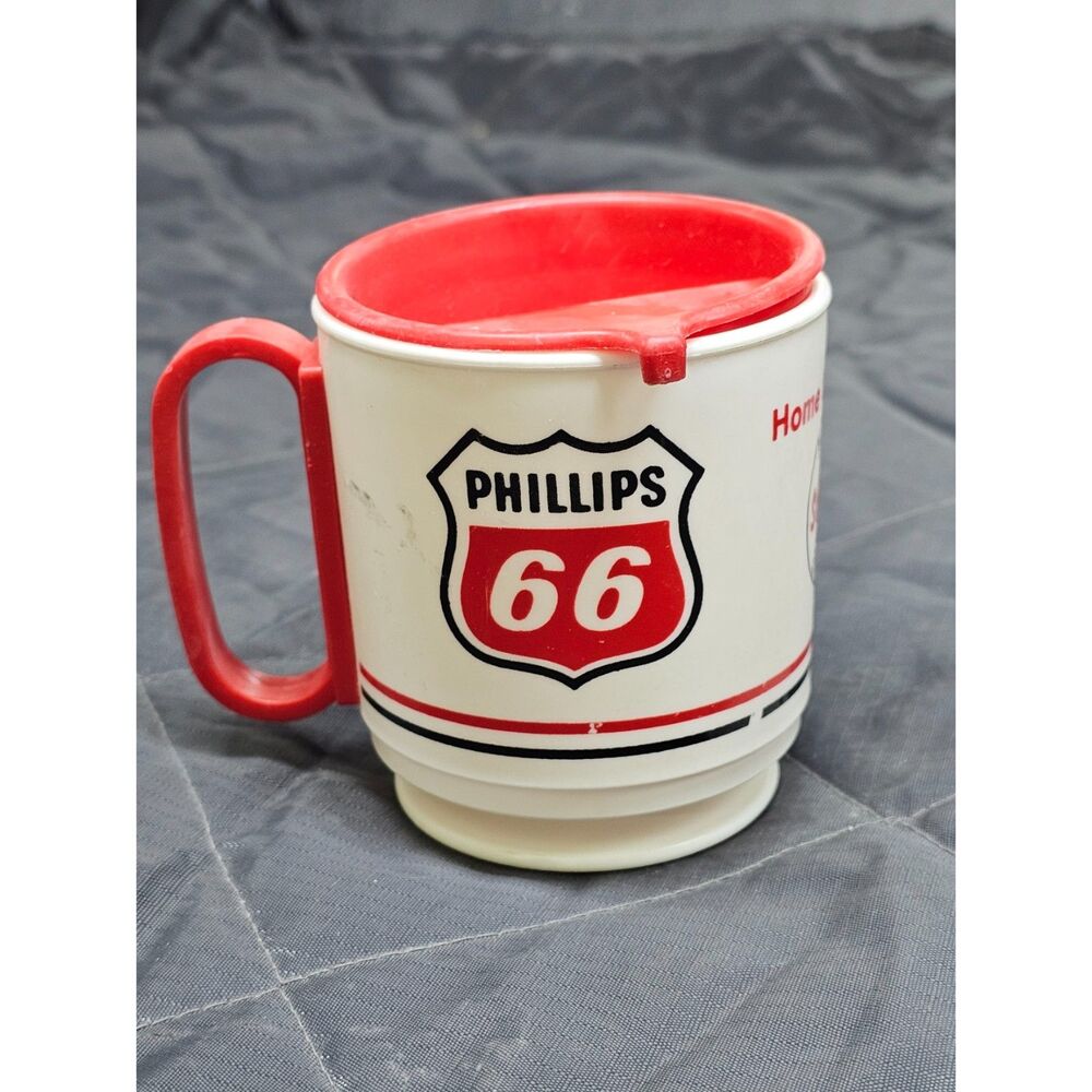 Vintage Mug Lot of 3 – Phillips 66 Shortstop, Army Medical Dept Floral Stoneware